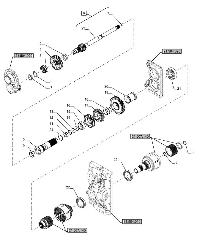 New Holland T6070 Przekładka 87588101