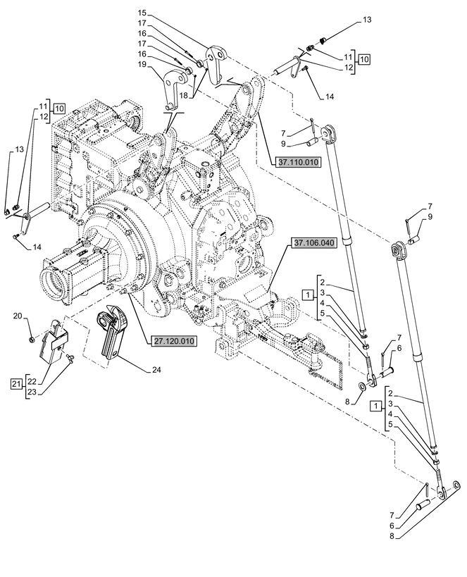New Holland T6090 T6070 Hak 47961036