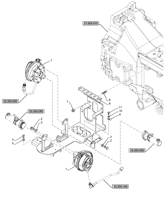 New Holland T6090 Wspornik 48082226