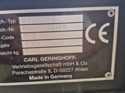 Adapter do zbioru kukurydzy na ziarno Geringhoff RotaDisc RD 800/FB do Massey Ferguson