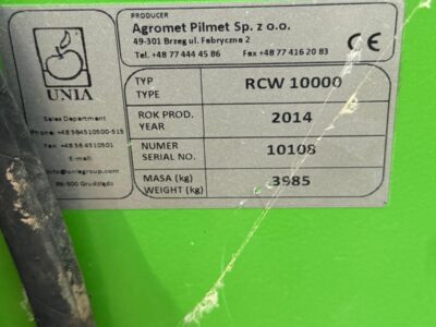 Rozsiewacz wapna Unia RCW 10000