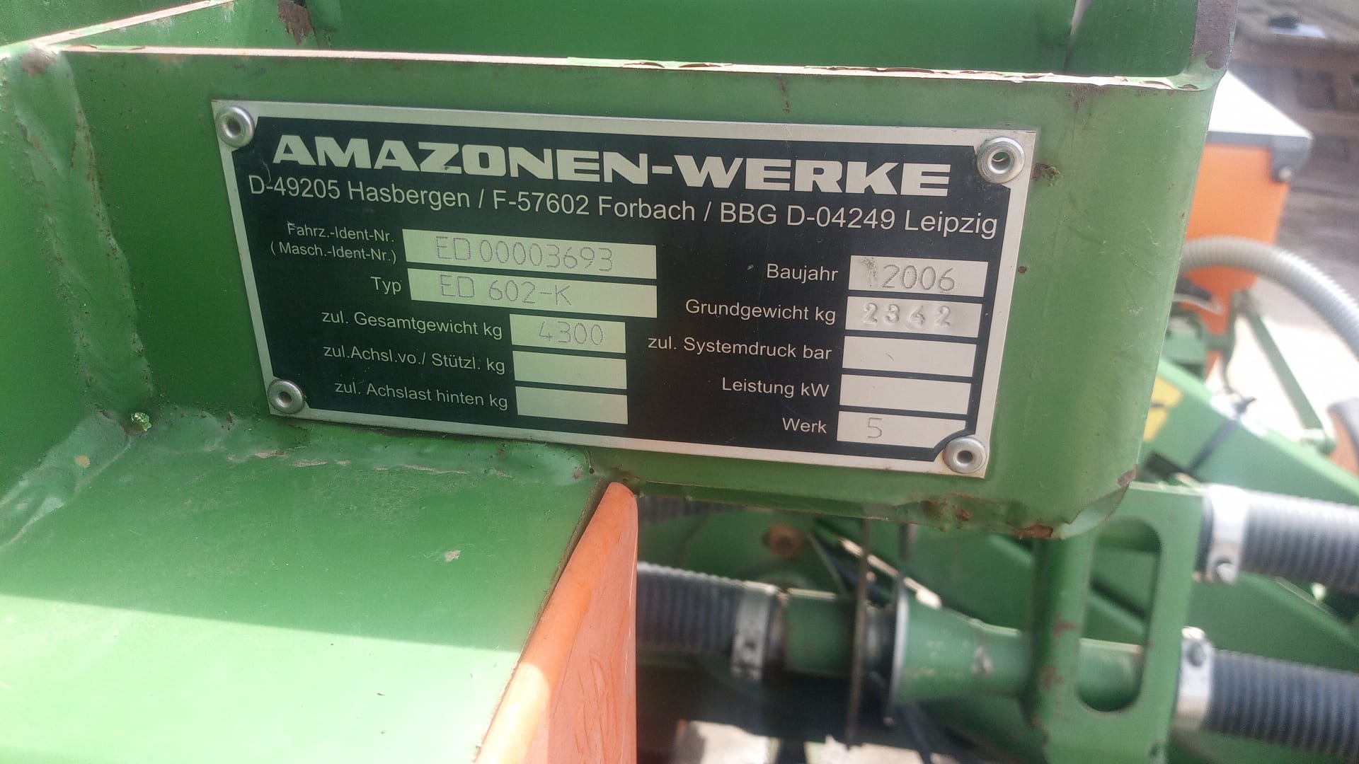 Siewnik do kukurydzy Amazone ED 602 K talerzowy