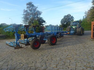Pług Lemken VARI TITAN . Obrotowy-Azurowy. Pług 9 Lemken skibowy