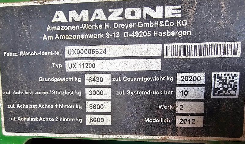 AMAZONE UX11200