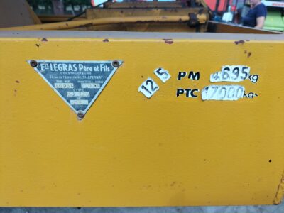 Przyczepa tandem Legras 12 ton