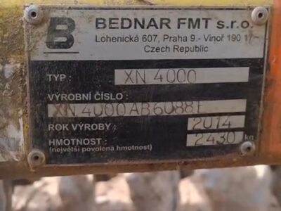 Brona talerzowa Bednar SN 4000 składana hydraulicznie